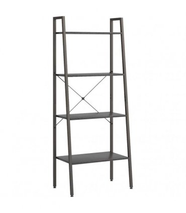 vidaXL 4-Tier Standing Shelf Black 56x35x140 cm