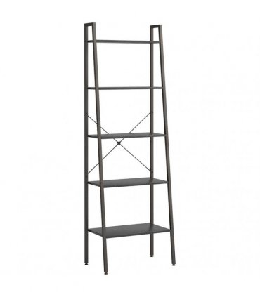 vidaXL 5-Tier Standing Shelf Black 56x35x174 cm