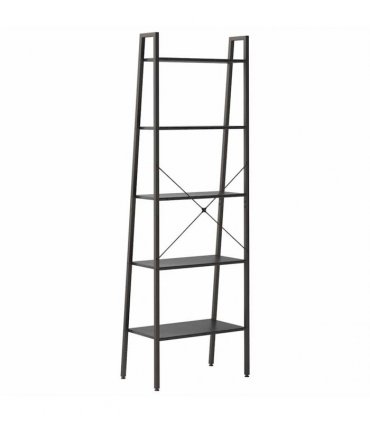 vidaXL 5-Tier Standing Shelf Black 56x35x174 cm