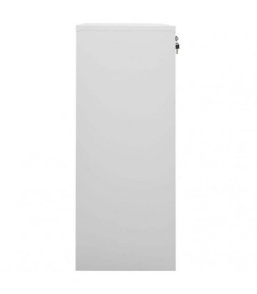 vidaXL Office Cabinet Light Grey 90x40x102 cm Steel