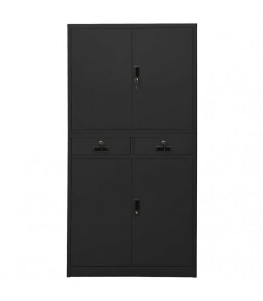 vidaXL Office Cabinet Anthracite 90x40x180 cm Steel