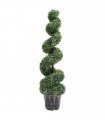 vidaXL Artificial Boxwood Spiral Plant with Pot Green 117 cm