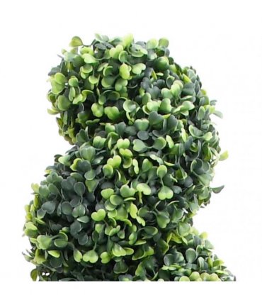 vidaXL Artificial Boxwood Spiral Plant with Pot Green 117 cm