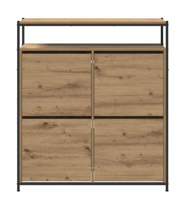 vidaXL Shoe Cabinet 100 x 34 x 112 cm Engineered Wood Artisan Oak