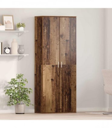 vidaXL Highboard 70 x 33.5 x 180 cm Engineered Wood Old Wood