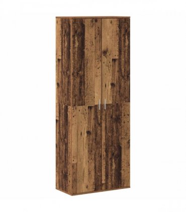 vidaXL Highboard 70 x 33.5 x 180 cm Engineered Wood Old Wood