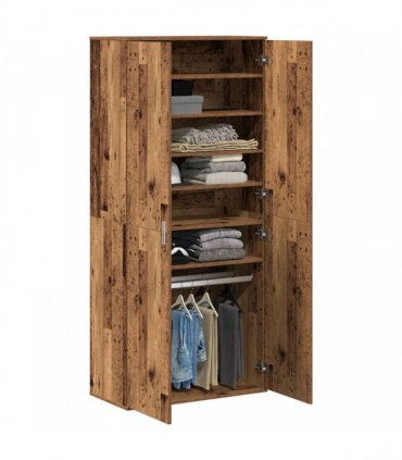 vidaXL Highboard 80 x 39 x 178 cm Engineered Wood Old Wood