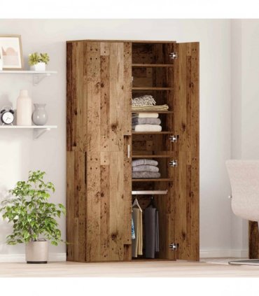 vidaXL Highboard 80 x 39 x 178 cm Engineered Wood Old Wood