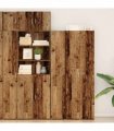 vidaXL Highboard Old Wood 30 x 42.5 x 185 cm