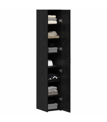 vidaXL Highboard Black Oak 30 x 42.5 x 185 cm