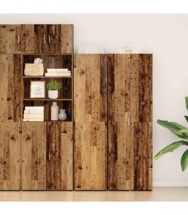 vidaXL Highboard Old Wood 50 x 42.5 x 185 cm