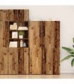 vidaXL Highboard Old Wood 50 x 42.5 x 185 cm