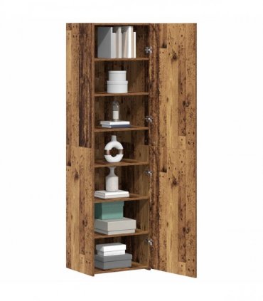 vidaXL Highboard Old Wood 50 x 42.5 x 185 cm