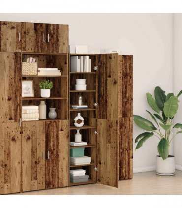 vidaXL Highboard Old Wood 50 x 42.5 x 185 cm