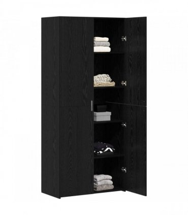 vidaXL Highboard Black Oak 80 x 42 x 185 cm