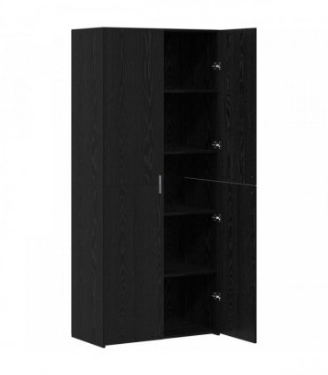vidaXL Highboard Black Oak 80 x 42 x 185 cm