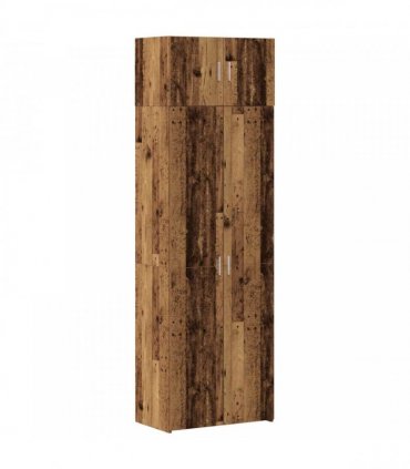 vidaXL Storage Cabinet 2 pcs Old Wood 70 x 42.5 x 225 cm