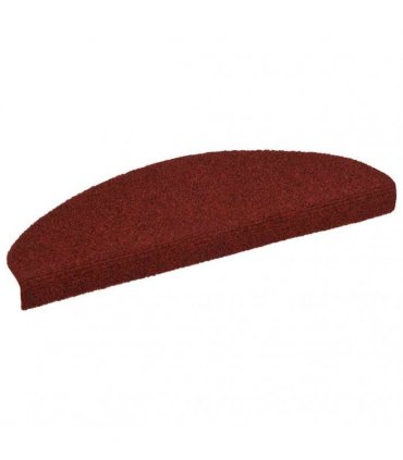 vidaXL Stair Mats Self-adhesive 20 pcs 65x21x4 cm Bordeaux Red