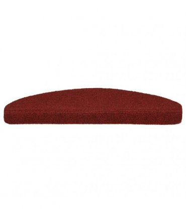 vidaXL Stair Mats Self-adhesive 20 pcs 65x21x4 cm Bordeaux Red