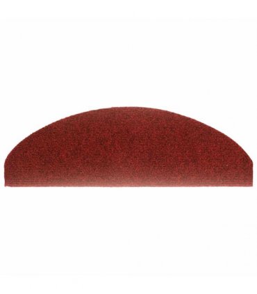 vidaXL Stair Mats Self-adhesive 20 pcs 65x21x4 cm Bordeaux Red