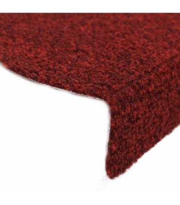 vidaXL Stair Mats Self-adhesive 20 pcs 65x21x4 cm Bordeaux Red