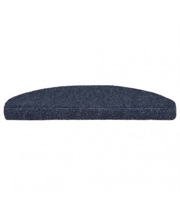 vidaXL Stair Mats Self-adhesive 20 pcs 65x21x4cm Blue Half Round Large