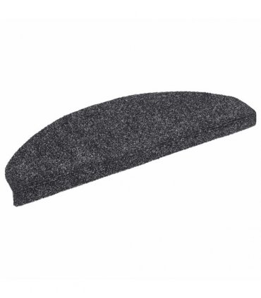 vidaXL Stair Mats Self-adhesive 30 pcs 65x21x4 cm Dark Grey