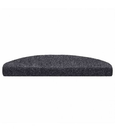 vidaXL Stair Mats Self-adhesive 30 pcs 65x21x4 cm Dark Grey