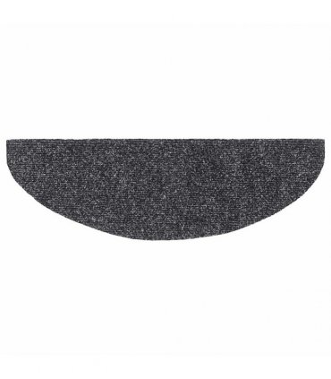 vidaXL Stair Mats Self-adhesive 30 pcs 65x21x4 cm Dark Grey
