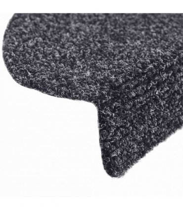 vidaXL Stair Mats Self-adhesive 30 pcs 65x21x4 cm Dark Grey