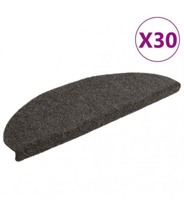 vidaXL Stair Mats Self-adhesive 30 pcs 65x21x4 cm Anthracite