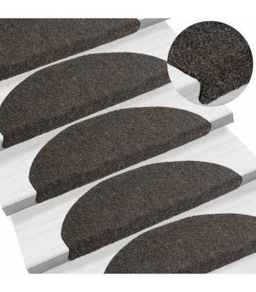 vidaXL Stair Mats Self-adhesive 30 pcs 65x21x4 cm Anthracite