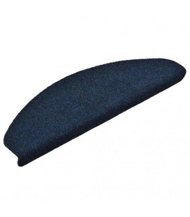 vidaXL Stair Mats Self-adhesive 30 pcs 65x21x4cm Navy Half Round Large
