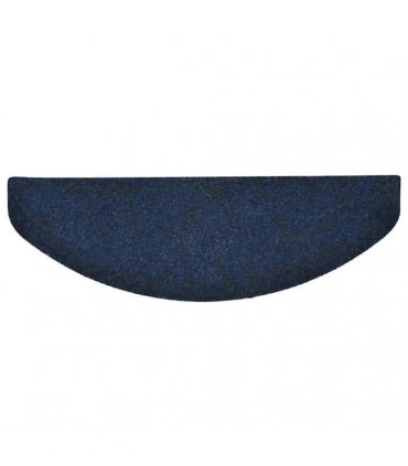 vidaXL Stair Mats Self-adhesive 30 pcs 65x21x4cm Navy Half Round Large