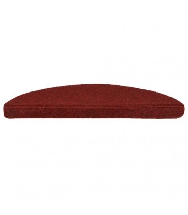 vidaXL Stair Mats Self-adhesive 20 pcs 56x17x3 cm Bordeaux Red
