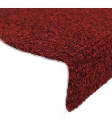 vidaXL Stair Mats Self-adhesive 20 pcs 56x17x3 cm Bordeaux Red