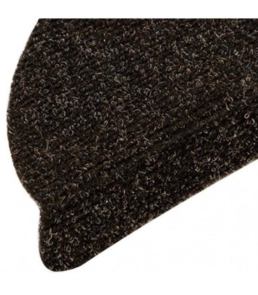 vidaXL Stair Mats Self-adhesive 20 pcs 56x17x3cm Dark Brown Half Round