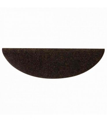 vidaXL Stair Mats Self-adhesive 20 pcs 56x17x3 cm Brown Half Round