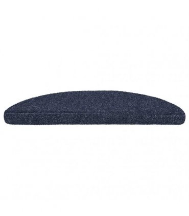 vidaXL Stair Mats Self-adhesive 30 pcs 56x17x3 cm Blue Half Round