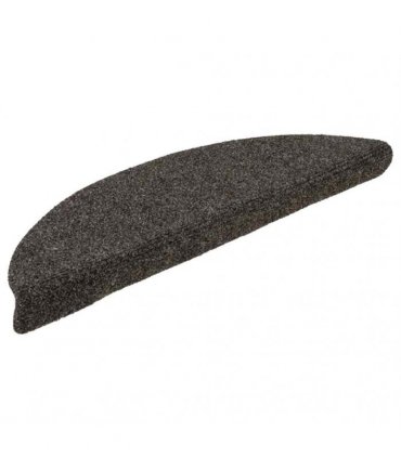 vidaXL Stair Mats Self-adhesive 30 pcs 56x17x3cm Anthracite Half Round