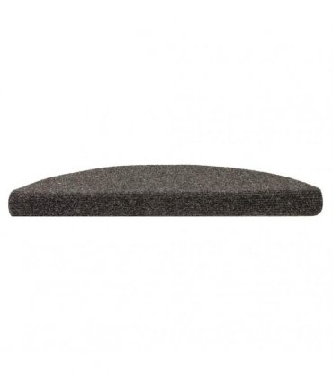 vidaXL Stair Mats Self-adhesive 30 pcs 56x17x3cm Anthracite Half Round