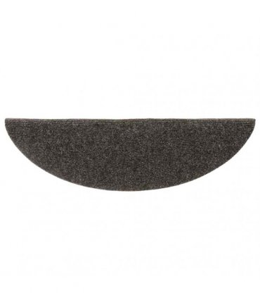 vidaXL Stair Mats Self-adhesive 30 pcs 56x17x3cm Anthracite Half Round