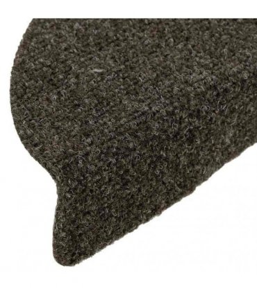 vidaXL Stair Mats Self-adhesive 30 pcs 56x17x3cm Anthracite Half Round