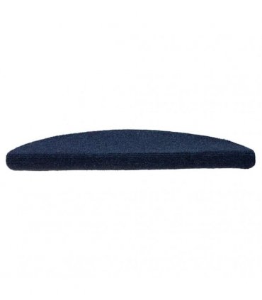 vidaXL Stair Mats Self-adhesive 30 pcs 56x17x3 cm Navy Half Round