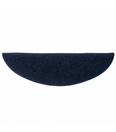 vidaXL Stair Mats Self-adhesive 30 pcs 56x17x3 cm Navy Half Round