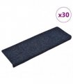 vidaXL Stair Mats Self-adhesive 30 pcs 65x21x4cm Blue Rectangular Edge