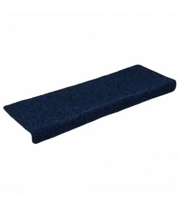 vidaXL Stair Mats Self-adhesive 30 pcs 65x21x4 cm Navy Rectangular Edge