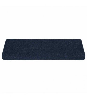 vidaXL Stair Mats Self-adhesive 30 pcs 65x21x4 cm Navy Rectangular Edge
