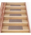 vidaXL Stair Mats Self-adhesive 30 pcs 60x25cm Light Brown Rectangular