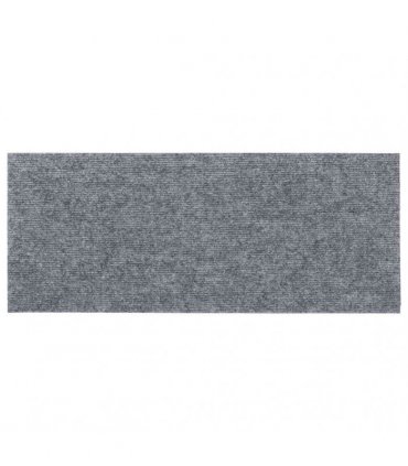 vidaXL Stair Mats Self-adhesive 30 pcs 60x25 cm Light Grey Rectangular